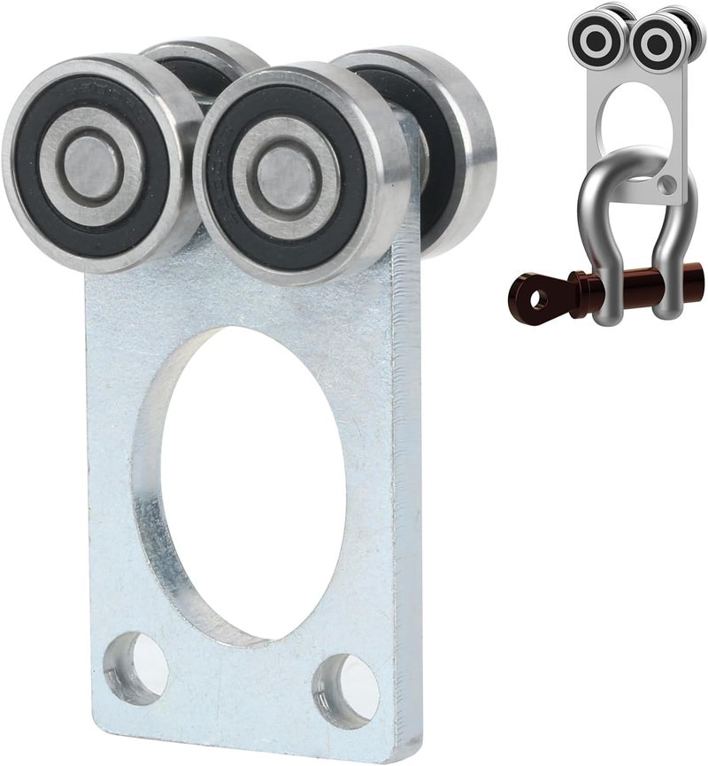 Fuperoo Wheel Trolley Assembly Rollers.Bearing Trolley Assembly.The top of The Trolley has Room for Set Screws, Allowing The use of a 1-5/8" high Strut Channel - Image 1